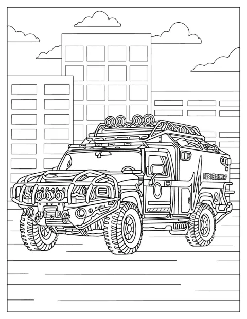 Movie Ratchet Car Form Coloring Sheet