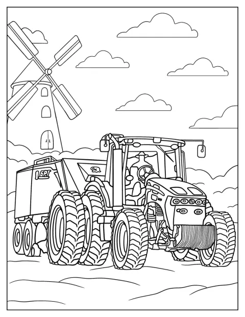 Un tractor utilitar John Deere 6R este prezentat singur.