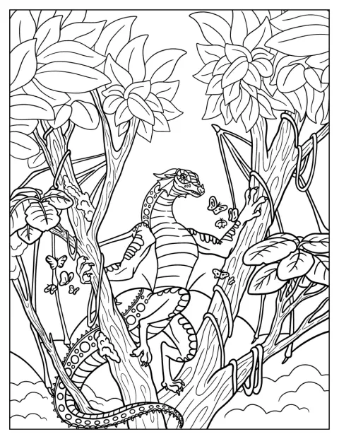 Wings Of Fire Coloring Page Of The Hidden Kingdom Poster