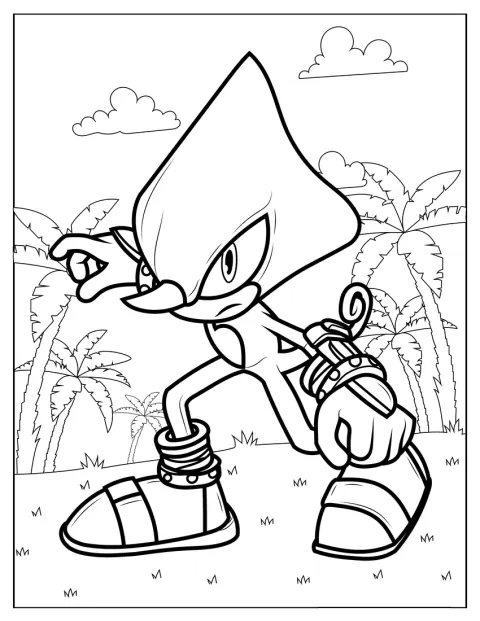 Espio le caméléon prend la pose.
