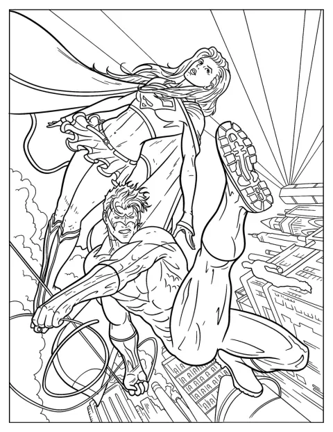 Nightwing e Supergirl enfrentam juntos vários vilões.