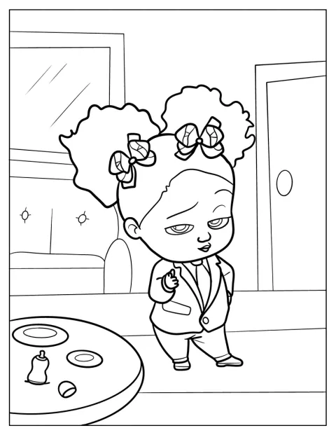 Una niña afroamericana de estilo kawaii aparece sonriente.