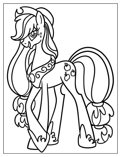 Med cowboyhat på står Applejack klar til eventyr.
