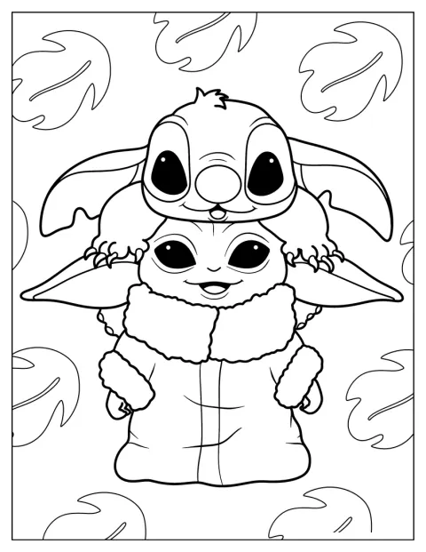 Baby Yoda et Stitch sont réunis dans une scène attendrissante.